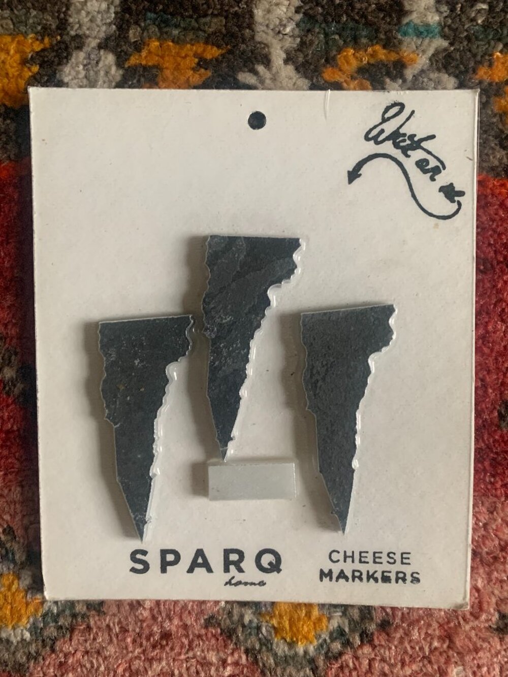 3 Write On Cheese Markers with Chalk — VERMONT Shape